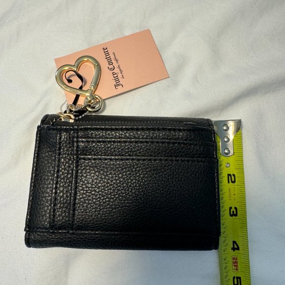JUICY COUTURE Black Liquorice Love Never Dies Double Sided Trifold Wallet - Picture 7 of 7